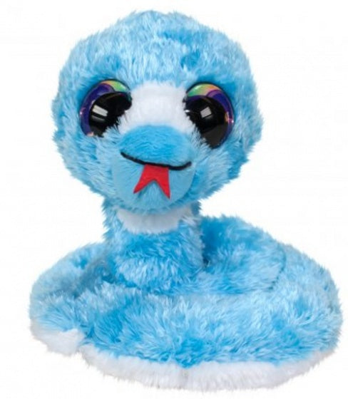 knuffel Lumo Snake Orm blauw 15 cm