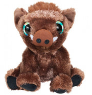 knuffelzwijn bruin 15 cm