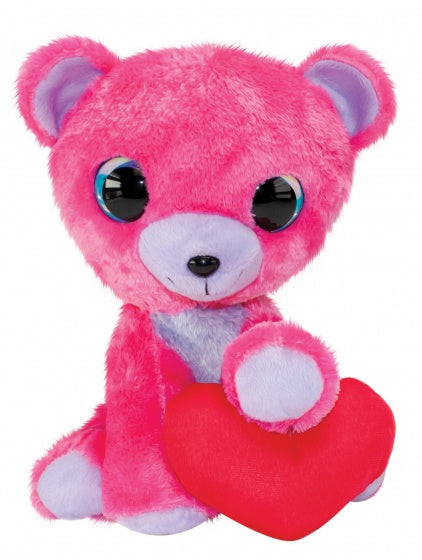 knuffelbeer Valentijn 24 cm roze