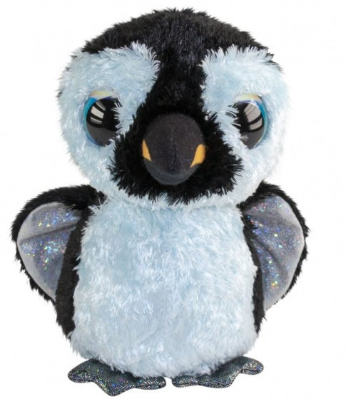 knuffelpinguïn wit/zwart 15 cm
