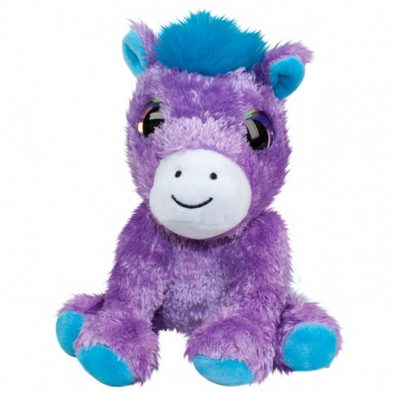 Knuffel pony Carla 15 cm paars