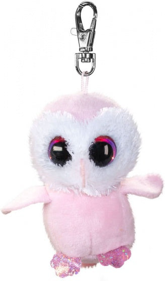 sleutelhanger Lumo Owl Pöllö met clip roze 8