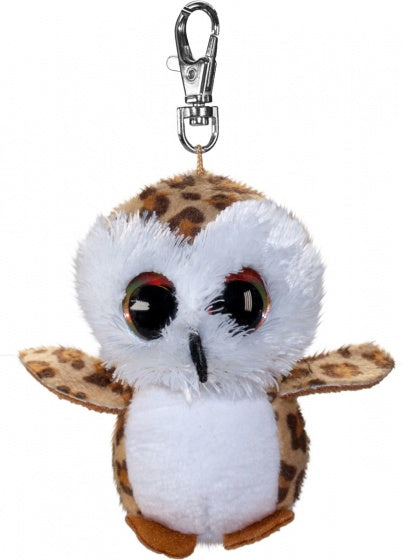 sleutelhanger Lumo Owl Uggla met clip bruin 8