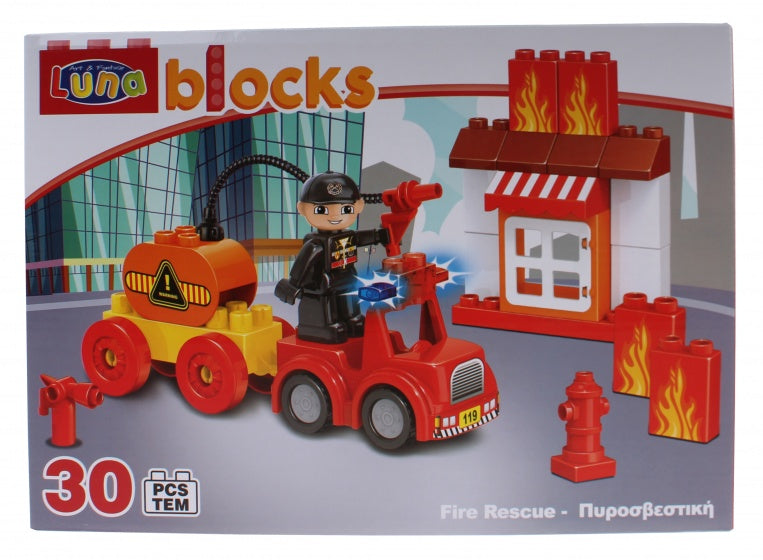 Blocks bouwset Fire Rescue 30-delig