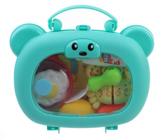 keukenaccessoires blauw 9-delig