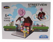Mini City Streetview Candy Store bouwset 126-delig (657002)