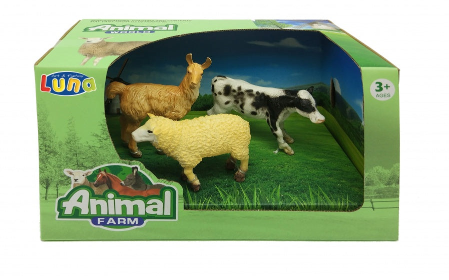 speelset boerderijdieren junior 3-delig