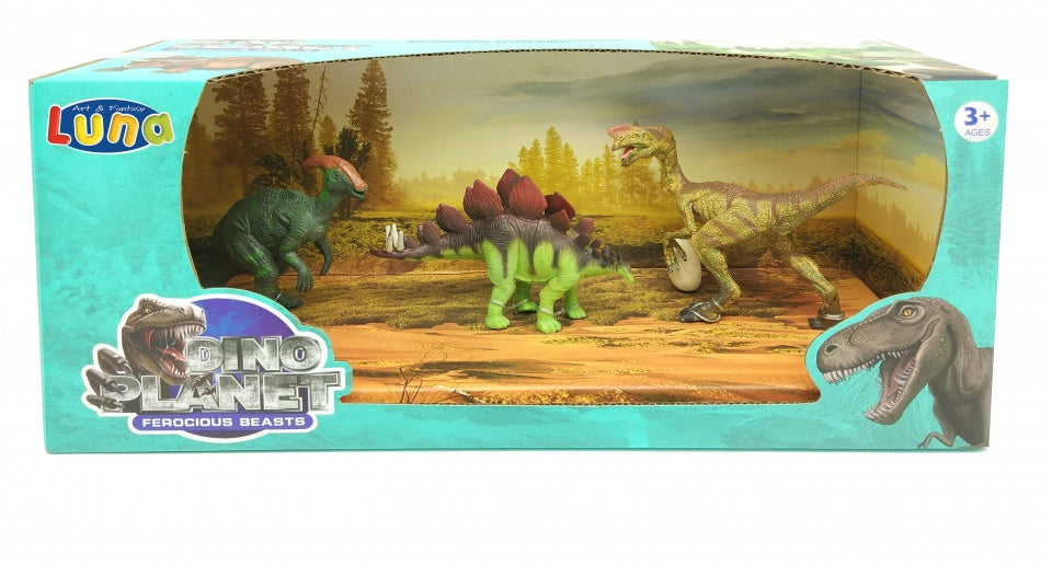 speelset dinosaurus junior 4-delig