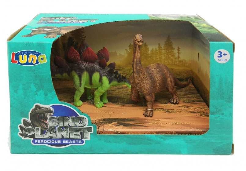 speelset dinosaurussen 2-delig