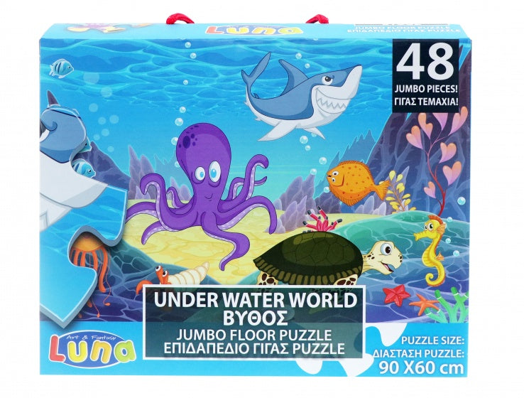 vloerpuzzel Onderwater Wereld junior 48-delig
