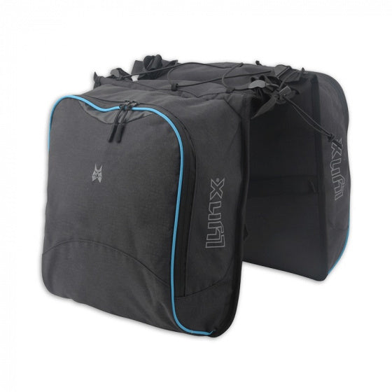 dubbele fietstas Joshua 20 liter zwart