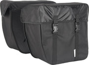 dubbele fietstas zwart 35 liter