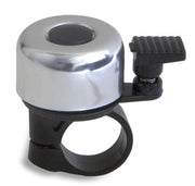 Fietsbel mini 35 mm zilver