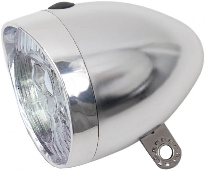 koplamp batterij led 65 mm chroom