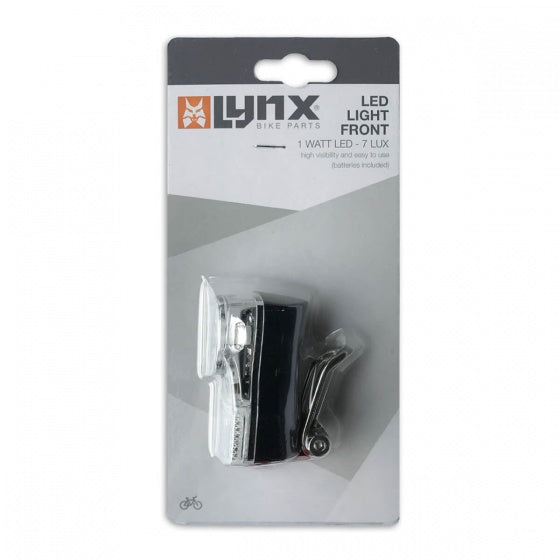koplamp in blisterverpakking batterij 7 lux led zwart