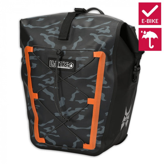pakaftas Big Bend 25 liter zwart/oranje