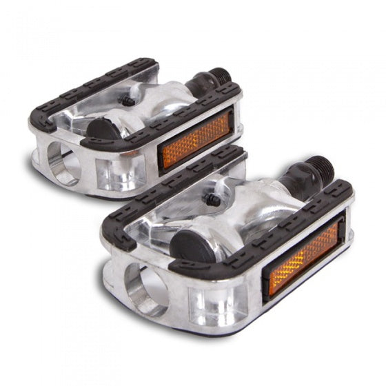 Platformpedaal Stadsfiets Sport 9/16 Inch zilver per set