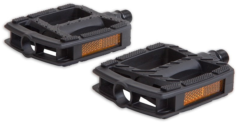 platformpedalen 9/16 inch antislip tour-/stadsfiets zwart