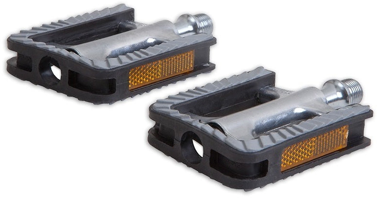 platformpedalen 9/16 inch ZP antislip e-bike zilver