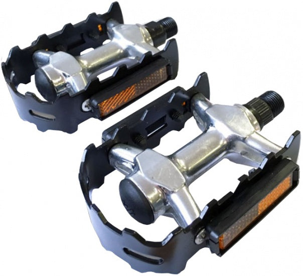 platformpedalen MTB 9/16 inch zwart/zilver per set
