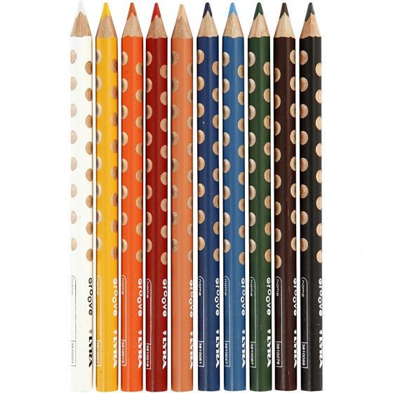 kleurpotloden Groove 10 stuks multicolor