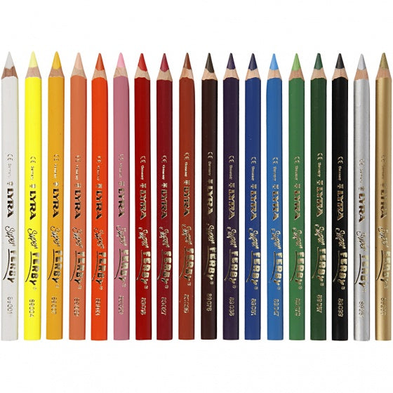 Super Ferby kleurpotloden multicolor 18 stuks