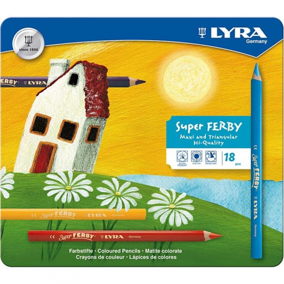 Super Ferby kleurpotloden multicolor 18 stuks