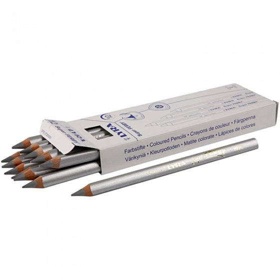 Super Ferby kleurpotloden zilver 12 stuks