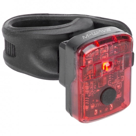 achterlicht Helios K1.1 led oplaadbaar zwart/rood
