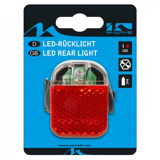 achterlicht Helios K 1.1 RS batterij led zwart/rood
