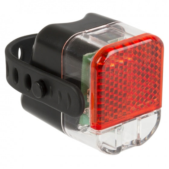 achterlicht Helios K 1.1 RS batterij led zwart/rood