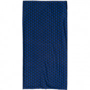 bandana/balaclava 48 x 24 cm gestipt zwart/blauw