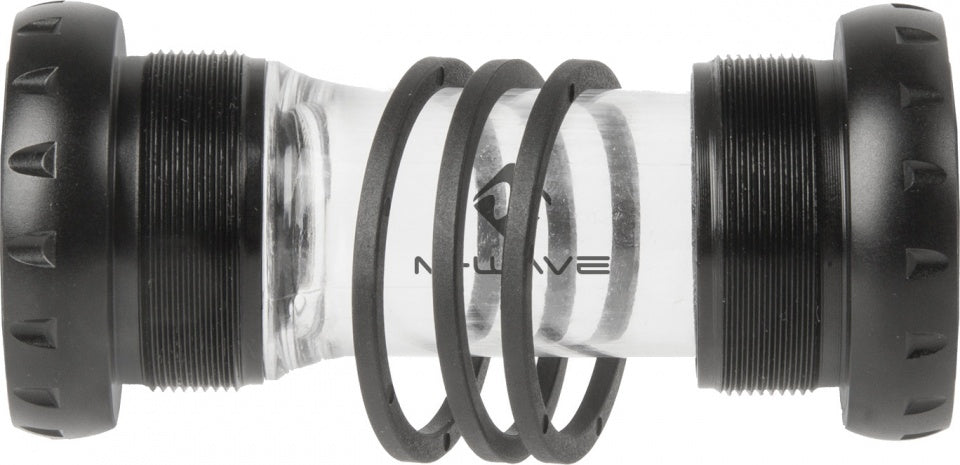 bottom bracket BSA 68/73 x 41 mm zwart/transparant