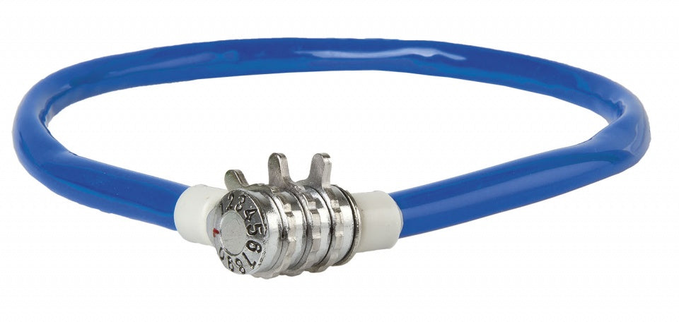 Kabelslot cijfercombinatie 500 x 12 mm blauw