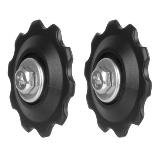 derailleurwieltjes standaard 5-10 speed zwart 2 stuks
