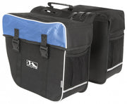 dubbele fietstas Amsterdam 30L blauw