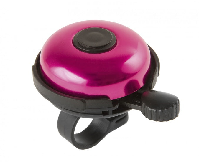 Fietsbel Aluminium 53 mm Zwart Met Roze