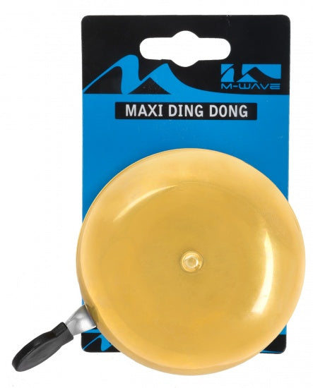 Fietsbel Ding-Dong staal 80mm goud