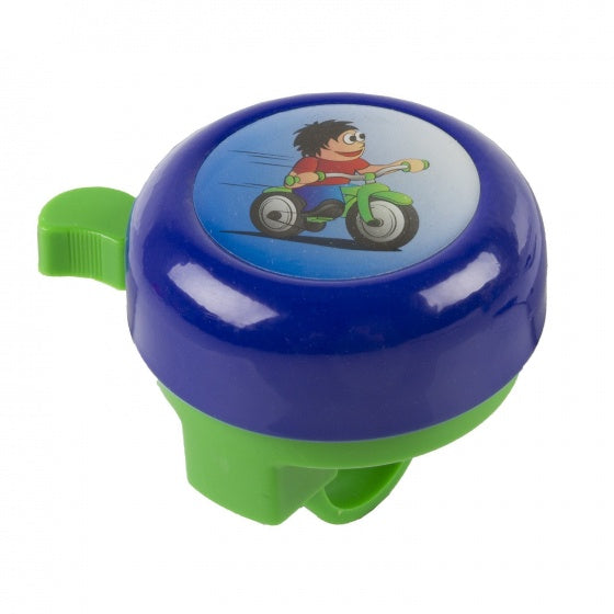 fietsbel Fiets 55 mm staal blauw/groen