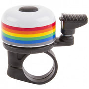 fietsbel Mini-Mix aluminium 35 mm wit