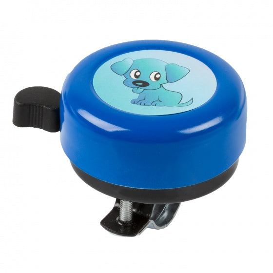 fietsbel Trill-Mix - hond junior staal 54 mm blauw