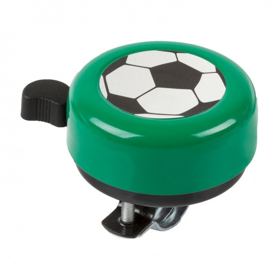 fietsbel Trill-Mix - voetbal junior staal 54 mm groen