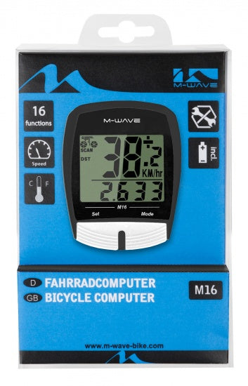 Fietscomputer 16 Functies Zwart