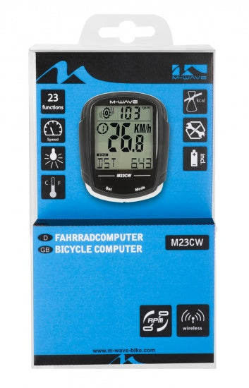 Fietscomputer 23 Functies Zwart