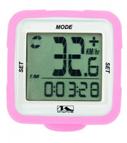 Fietscomputer XIV Silicon 14 Functies Draadloos Roze