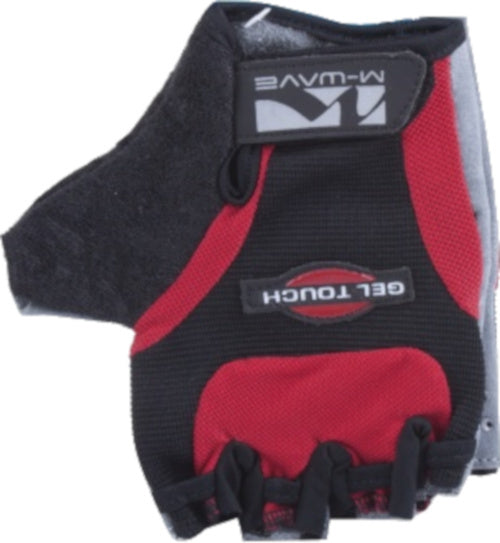 fietshandschoenen Gel Touch polyurethaan rood/zwart maat L