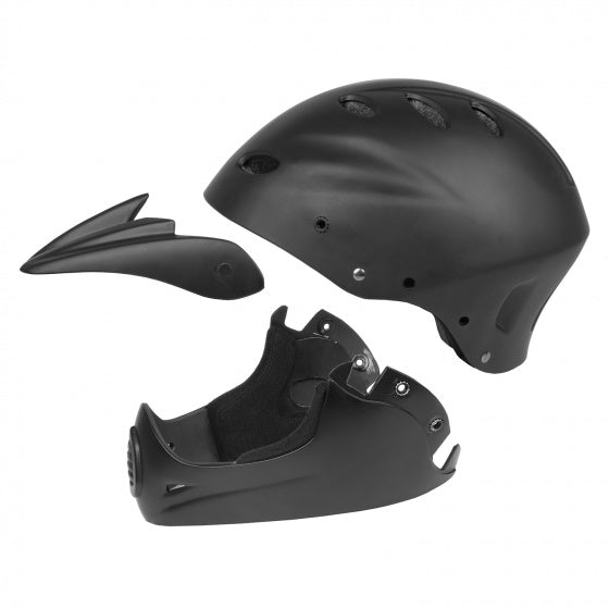 fietshelm Downhill unisex ABS matzwart maat 58-61 cm/L