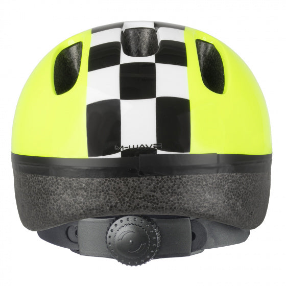fietshelm Kid Smile junior ABS neongeel maat 46-52 cm/XS