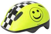 fietshelm Kid Smile junior ABS neongeel maat 46-52 cm/XS