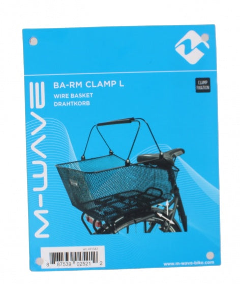 fietsmand BA-RM Clamp L achter 24 liter zwart